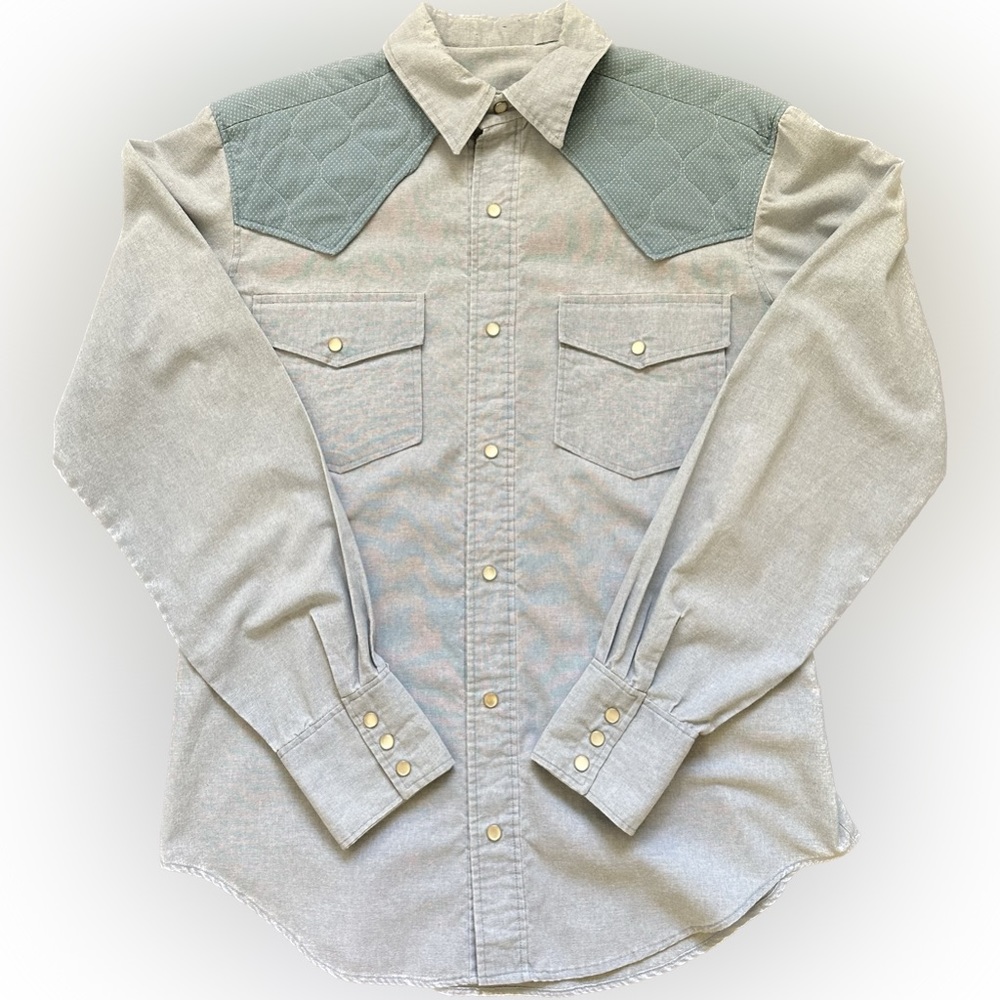 Vintage Pearl Snap with Quilted Yoke